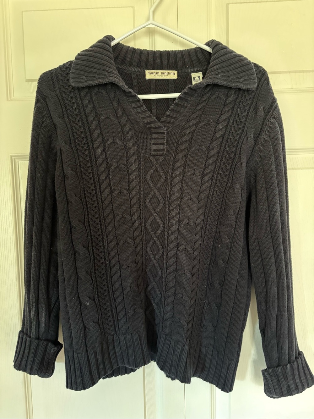 Vintage Cotton Collared Sweater